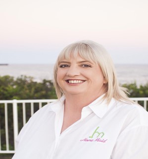 Denise Fullerton, Operation manager at Home Maids smiling at the camera.